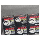 6 BOXES WOLF 7.62 X 39MM, 122GR., HOLLOW POINT