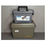 2 PLASTIC AMMO BOXES