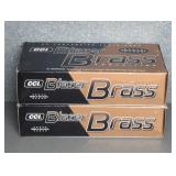 2 BOXES BLAZER BRASS 40S&W 165GR. FMJ (50 PER BOX)
