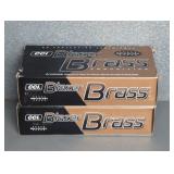 2 BOXES BLAZER BRASS 40S&W 165GR. FMJ (50 PER BOX)