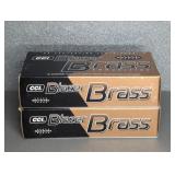 2 BOXES BLAZER BRASS 40S&W 165GR. FMJ (50 PER BOX)