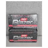 2 BOXES CCI BLAZER 40 S&W, 180GR., FMJ