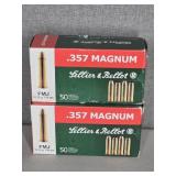 2 BOXES SELLIER & BELLOT 357 MAG., 158GR. FMJ