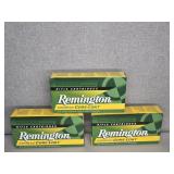 3 BOXES REMINGTON 6MM REM., 100GR. CORE-LOKT PSP