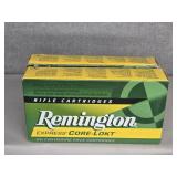 2 BOXES REMINGTON 6MM REM., 100GR. CORE-LOKT PSP