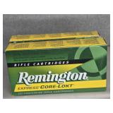 2 BOXES REMINGTON 6MM REM., 100GR. CORE-LOKT PSP