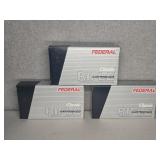 3 BOXES FEDERAL 6MM REM, 100GR., HI-SHOK