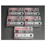 5 BOXES WINCHESTER 12 GA., 3" RIFLED SLUGS HP