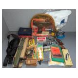 2 BOXES MIXED HUNTING/ CAMPING ACCESSORIES