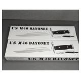 2 REPRODUCTION U.S. M-16 BAYONETS