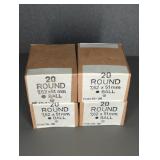 4 BOXES 308 WIN. (7.62 X 51 MM)