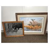 (2) WILDLIFE FRAMED PRINTS