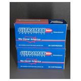 2 BOXES ULTRAMAX AMMUNITION 38 SPL., 158GR.