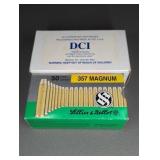 2 BOXES 357 MAG., 158 GR., DCI/ SELLIER & BELLOT
