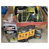 BRAND NEW BROADHEADS, LARGE GROUP OF TARGET SHEETS