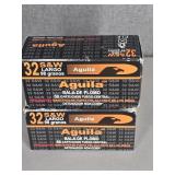2 BOXES AGUILA 32 S&W LONG, 98GR.