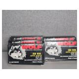 5 BOXES WOLF 308 WIN., COPPER JACKETED, 150GR.