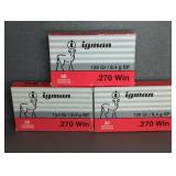 3 BOXES IGMAN 270 WIN., 130GR. SOFT POINT