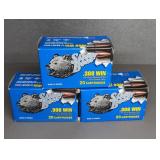 3 BOXES SILVER BEAR .308WIN., 145 GR. FMJ