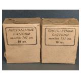 2 BOXES OF 70 ROUNDS EACH, 7.62 X 25 MM