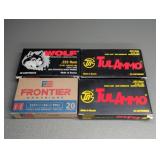 4 BOXES 223 REM., 55-62GR.