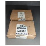 2 BOXES 303 BRITISH (7.7X56R BALL R1M3)