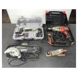 3 CORDED POWER TOOLS, GREAT NECK WOOD PLANE