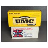 2 BOXES 22-250 REM., 45-55 GR.