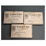 3 BOXES FAMAE 308 WIN. (7.62 MM NATO)