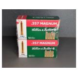 2 BOXES SELLIER & BELLOT 357 MAG., 158 GR. FMJ