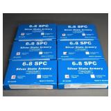 6 BOXES SILVER STATE ARMORY 6.8 SPC, 115GR.