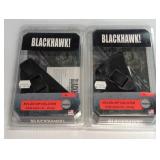 2 BLACKHAWK RIGHT HAND SMALL AUTOS HIP HOLSTERS