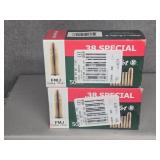 2 BOXES SELLIER & BELLOT 38 SPL., 158GR. FMJ