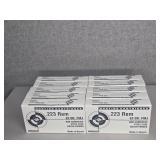 10 BOXES HUNTING CARTRIDGES 223 REM., 62GR., FMJ