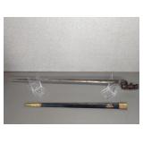 TRIANGLE BAYONET WITH MISS MATCHED SCABBARD