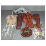 3 LEATHER HOLSTERS