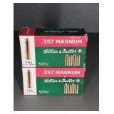 2 BOXES SELLIER & BELLOT 357 MAG., 158 GR. FMJ