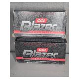 2 BOXES CCI BLAZER 40 S&W, 180 GR., FMJ