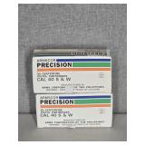 2 BOXES ARMSCOR PRECISION 40 S&W, 180 GR., FMJ
