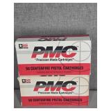 2 BOXES PMC 40 S&W, 165 GR., FMJ/FP