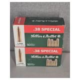 2 BOXES SELLIER & BELLOT 38 SPL., 158 GR.