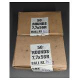 2 BOXES 303 BRITISH (7.7 X 56R BALL R1)