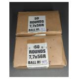 2 BOXES 303 BRITISH (7.7 X 56R BALL R1)