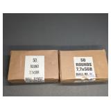 2 BOXES 303 BRITISH (7.7 X 56R BALL R1)