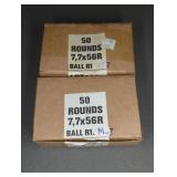 2 BOXES 303 BRITISH (7.7 X 56R BALL R1)