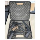 (4) PELLET PISTOLS W/ HARD CASE