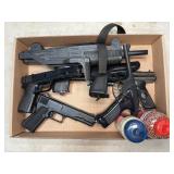 (6) PELLET PISTOLS, W/ PLASTIC & COPPER BB