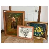 (3) FRAMED PAINTINGS & PRINTS