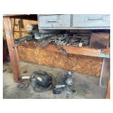 MISC SCRAP UNDER THE BENCH