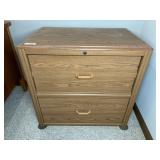 2-DRAWER HORIZONTAL FILING CABINET, 31"X21"X30"